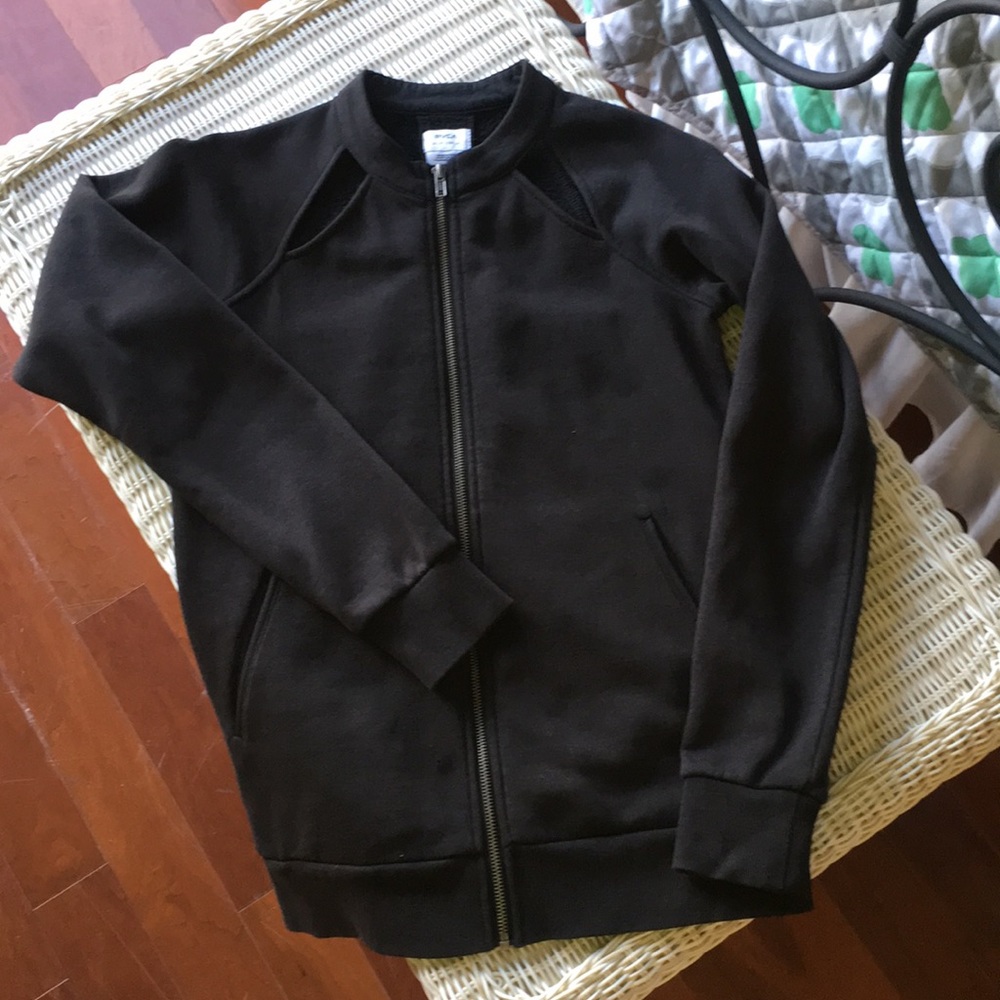 Black Zip Sweatshirt